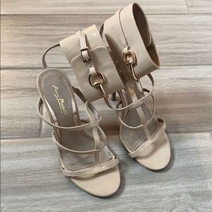 Cream Heels with Rose Gold Accents
